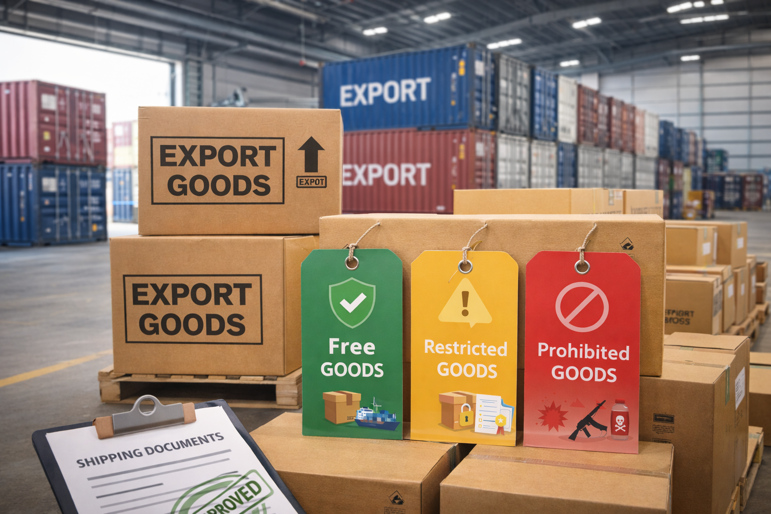 View of Export Policy Explained: Free vs Restricted vs Prohibited Goods